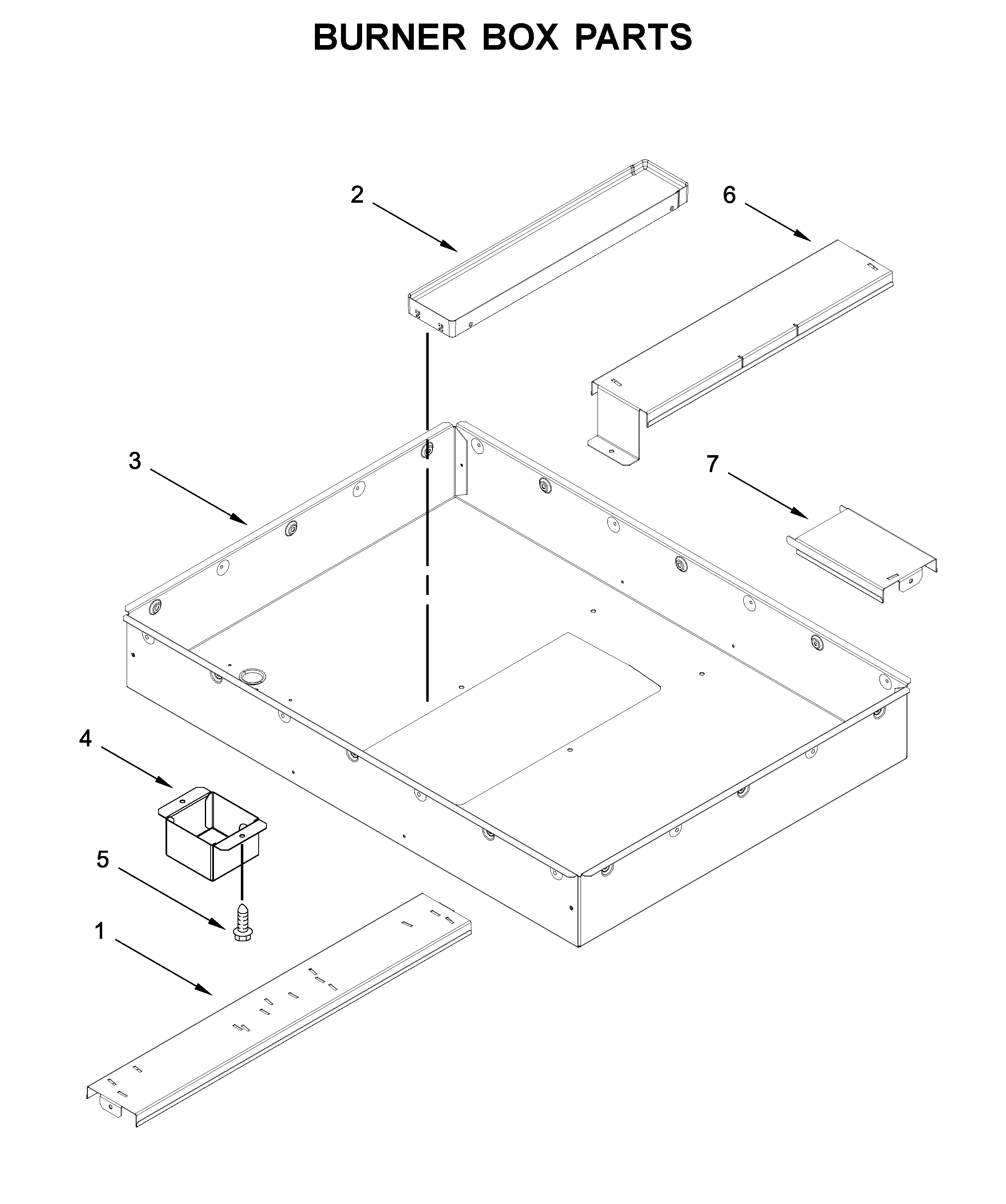 Burner box parts