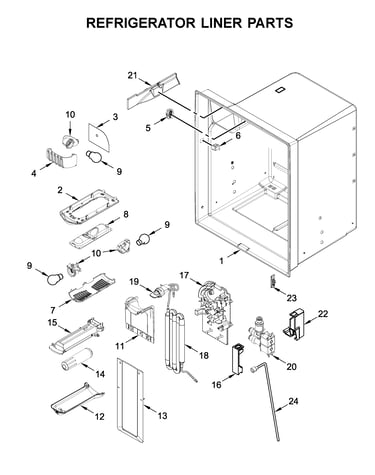Refrigerator liner parts