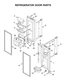 Refrigerator door parts