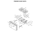 Maytag MFI2269FRZ03 freezer door parts diagram