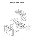 Freezer door parts