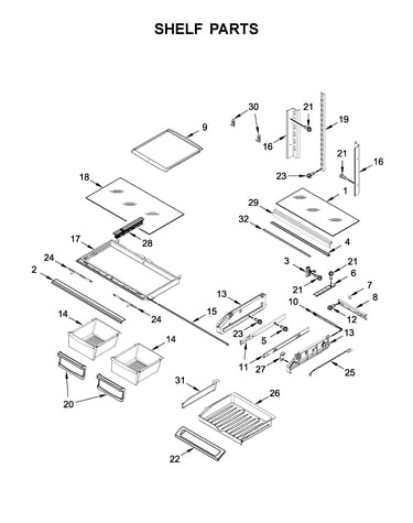 Shelf parts