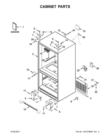 Cabinet parts