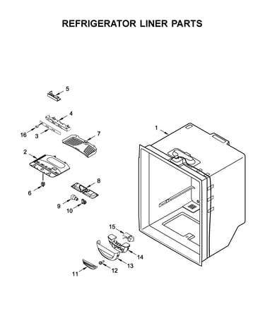 Refrigerator liner parts