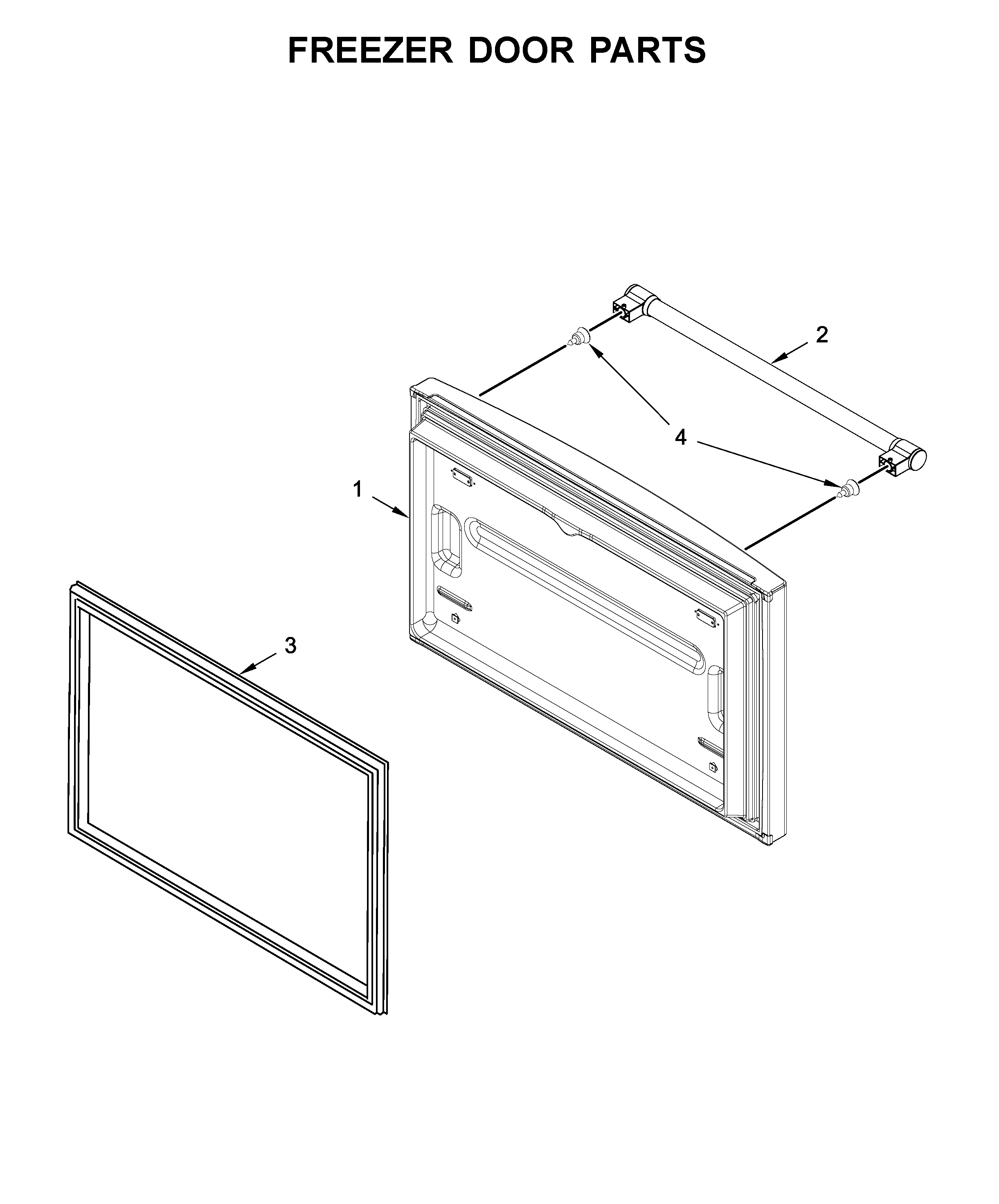 Freezer door parts