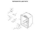 Maytag MBL1957FEZ02 refrigerator liner parts diagram