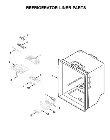 Refrigerator liner parts