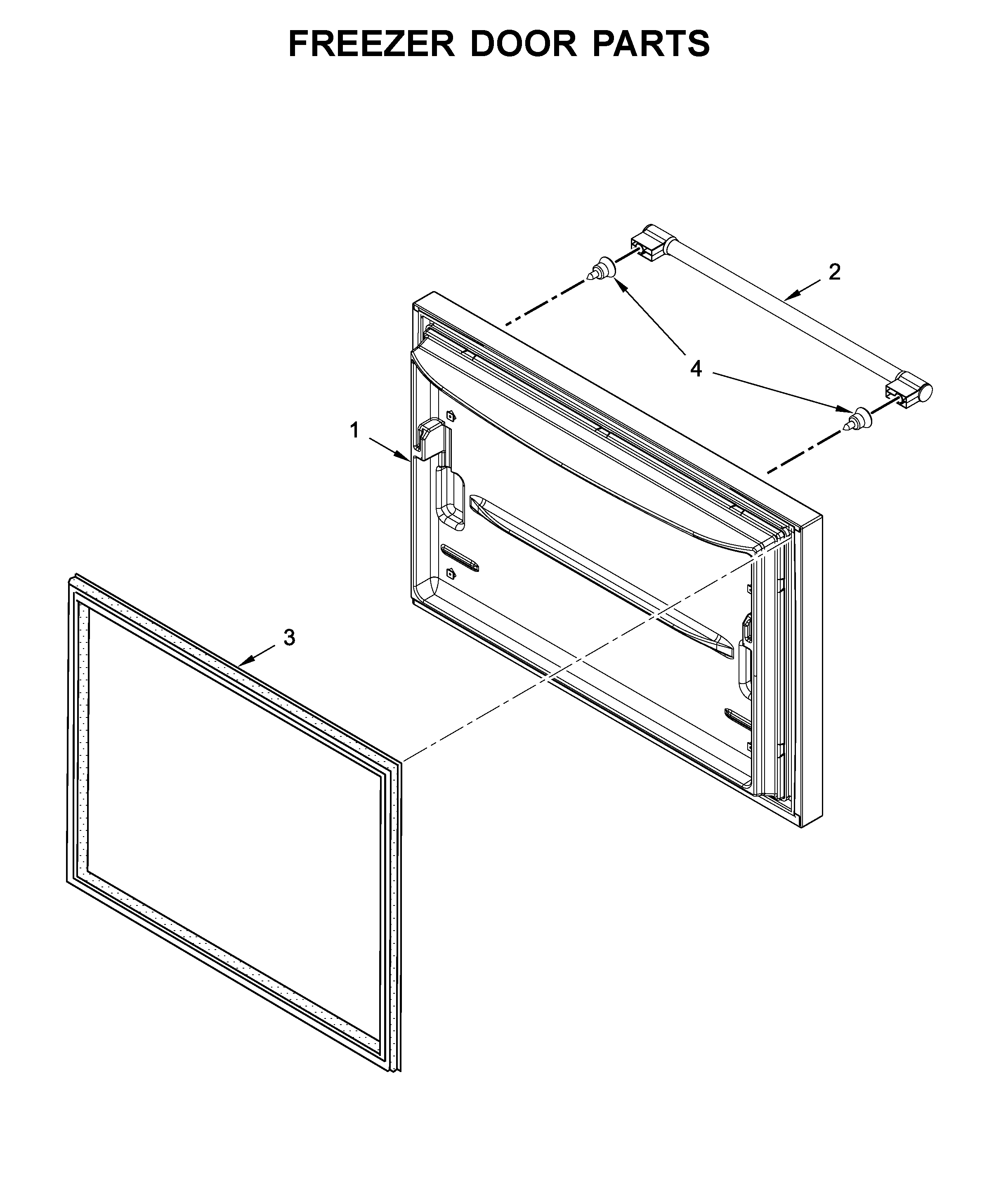 Freezer door parts