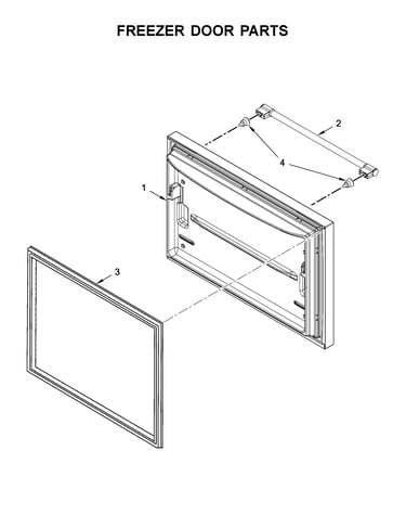Freezer door parts