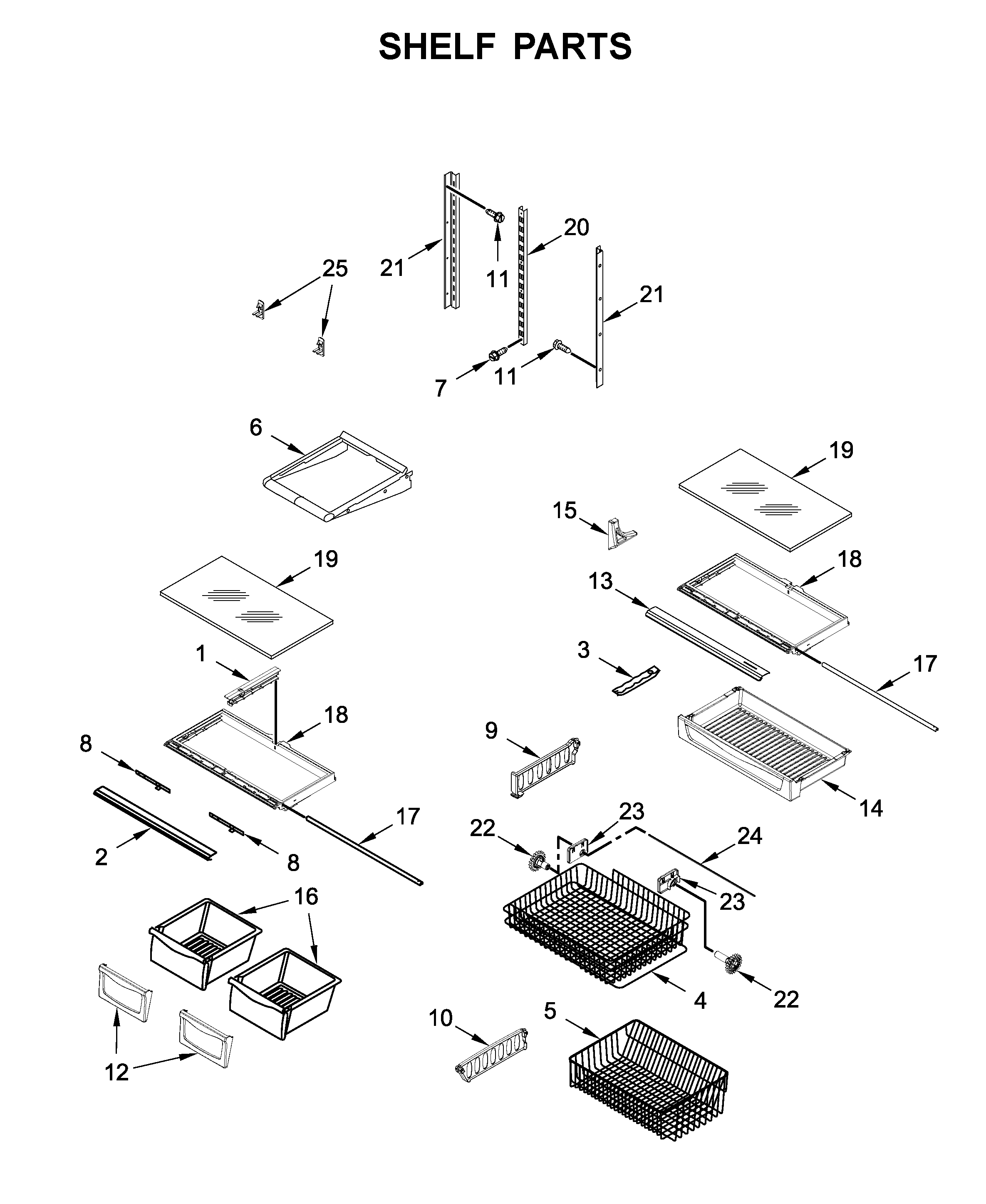 Shelf parts