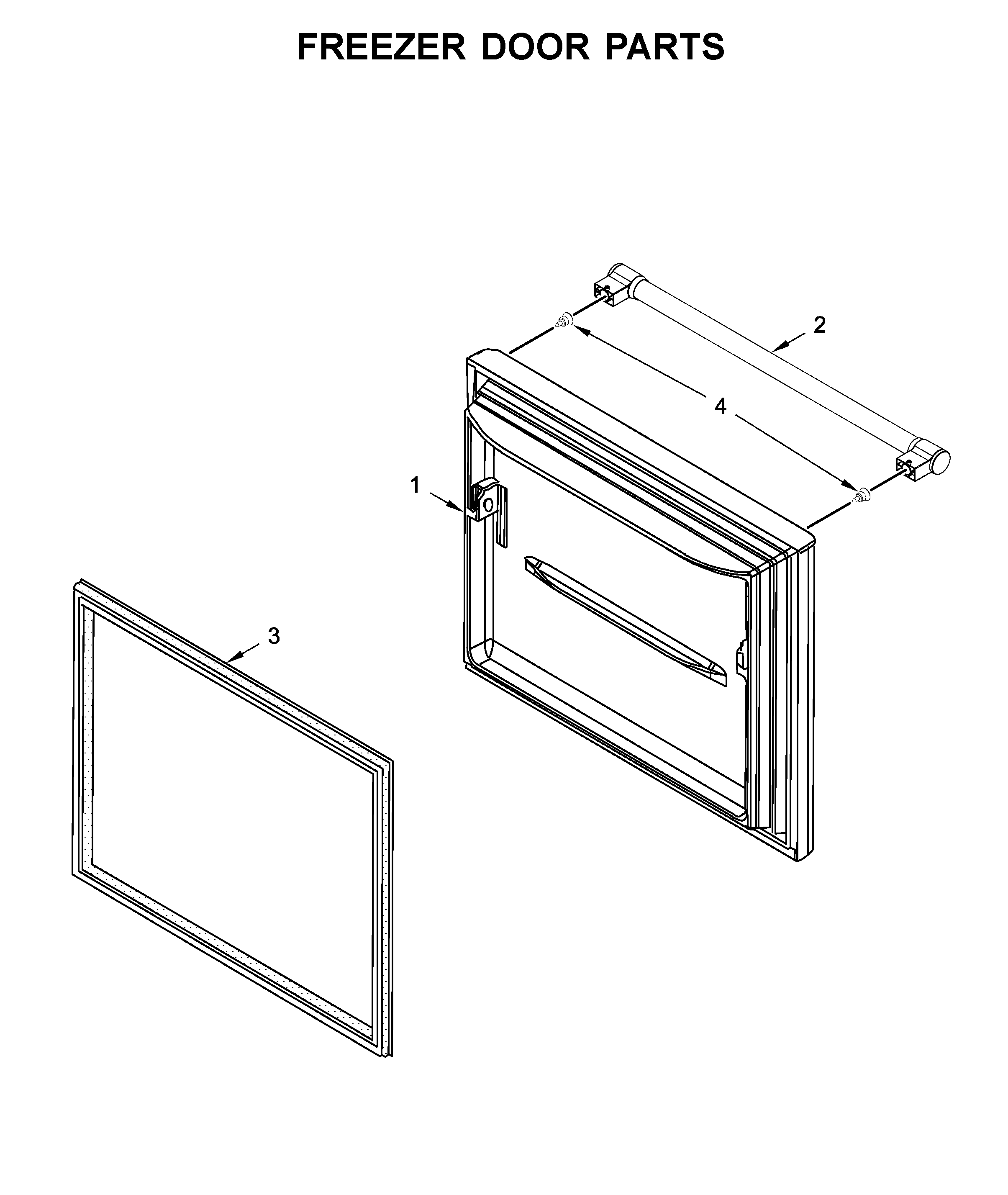 Freezer door parts