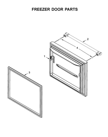 Freezer door parts