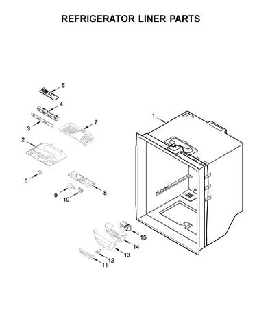 Refrigerator liner parts