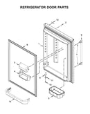 Refrigerator door parts