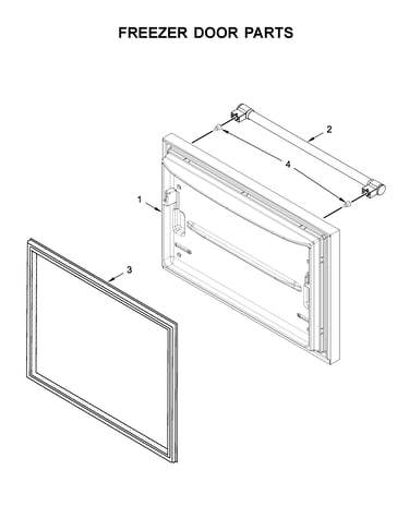 Freezer door parts