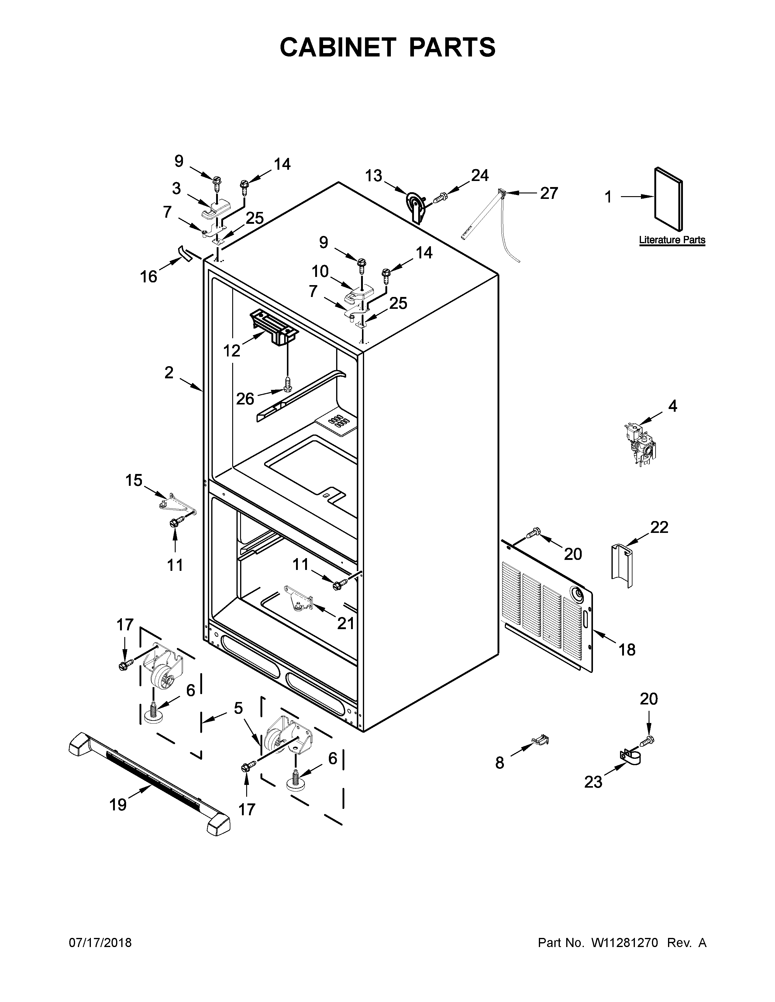 Cabinet parts