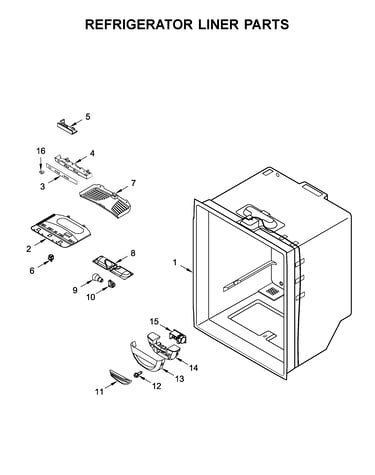 Refrigerator liner parts