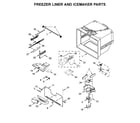 Maytag MFF2258FEZ02 freezer liner & icemaker parts diagram