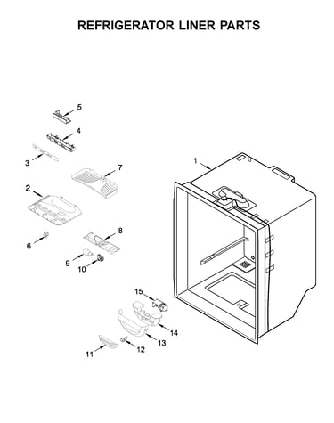 Refrigerator liner parts
