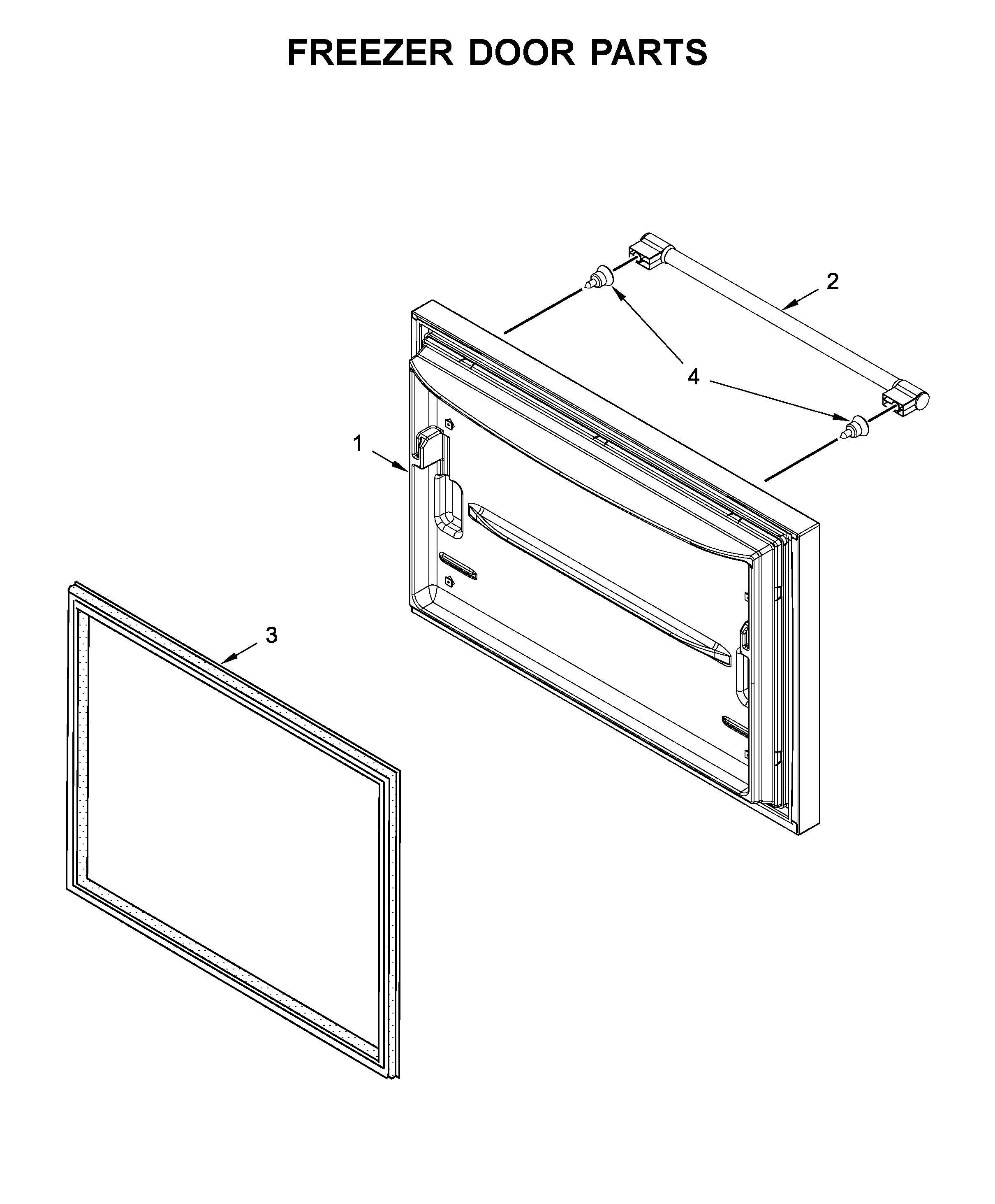Freezer door parts