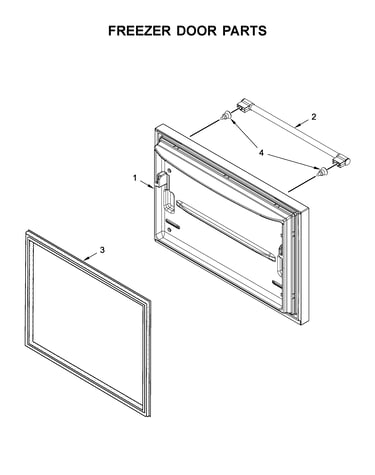 Freezer door parts