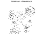 Maytag MFC2062FEZ02 freezer liner & icemaker parts diagram