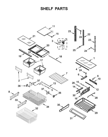 Shelf parts