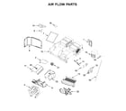Jenn-Air JMV9196CB5 air flow parts diagram