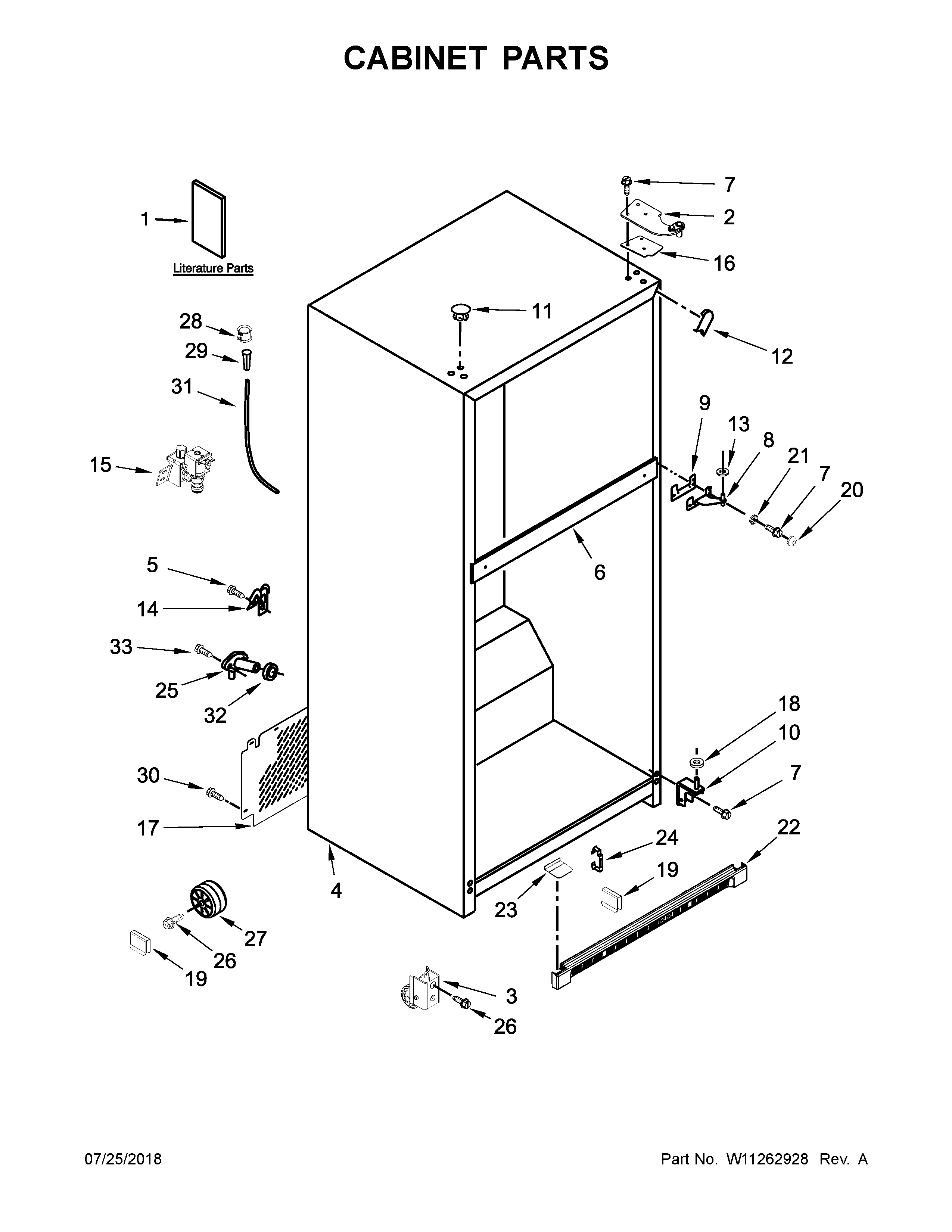 Cabinet parts