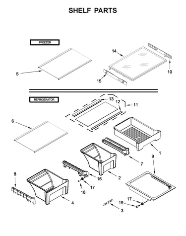 Shelf parts