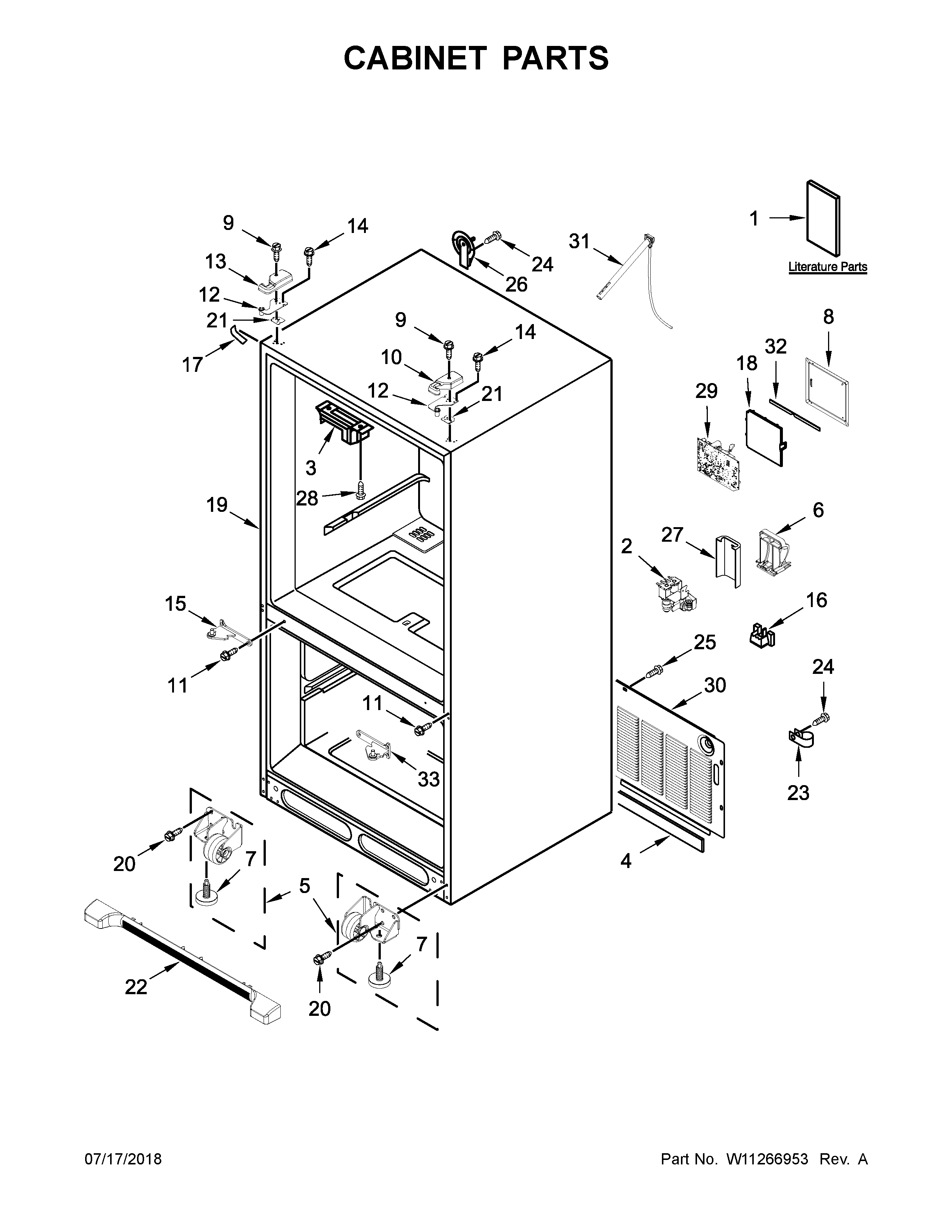 CABINET PARTS