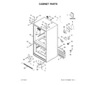 Whirlpool WRF540CWHZ01 cabinet parts diagram
