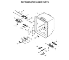 Whirlpool WRF540CWHZ01 refrigerator liner parts diagram