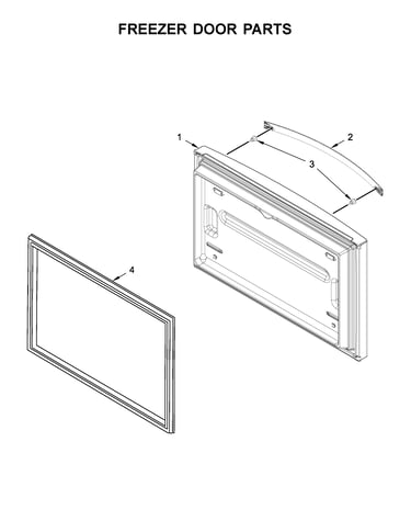 Freezer door parts