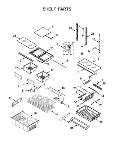 Shelf parts
