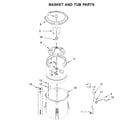 Inglis ITW4880HW1 basket and tub parts diagram