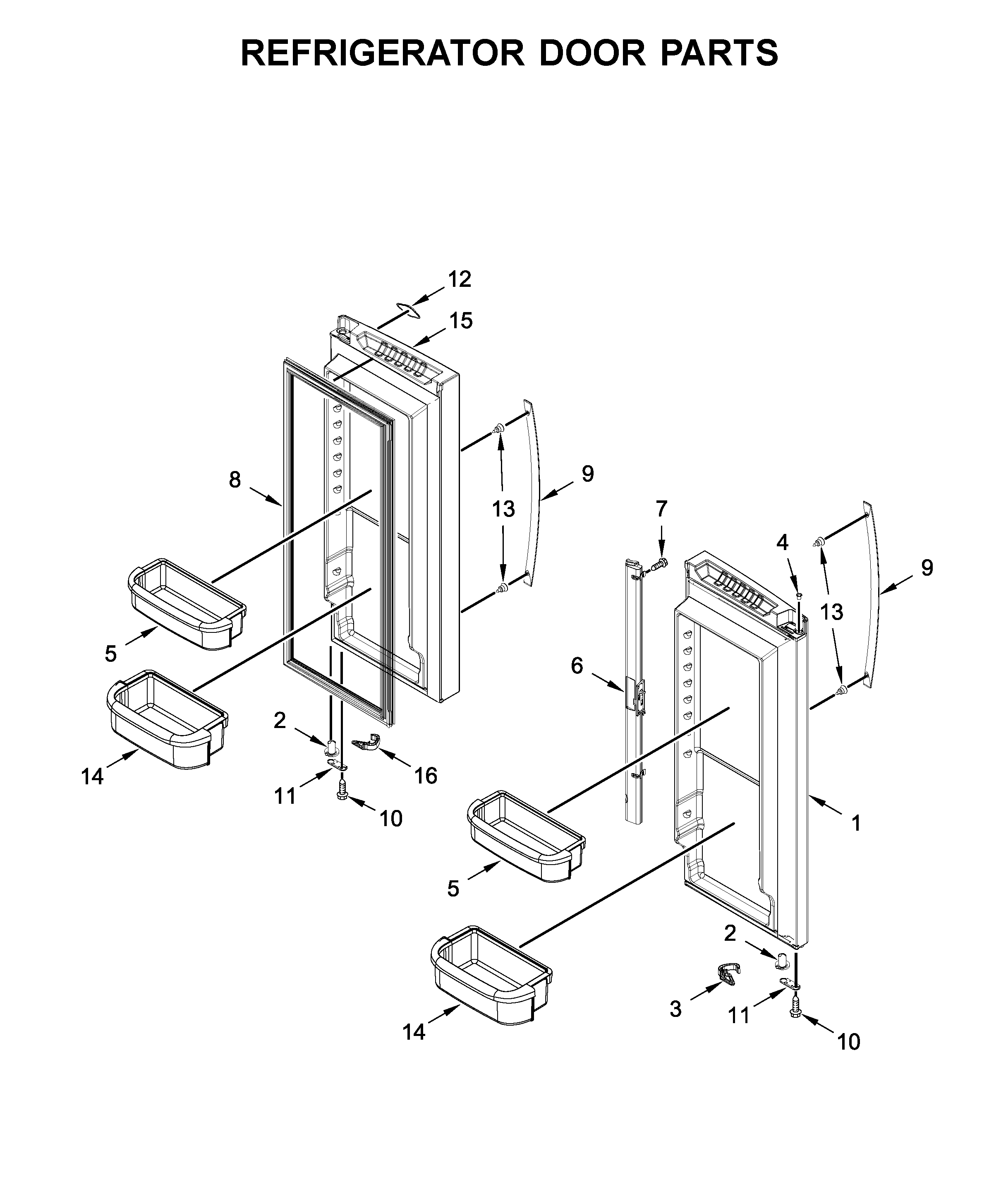 REFRIGERATOR DOOR PARTS