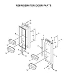 Refrigerator door parts
