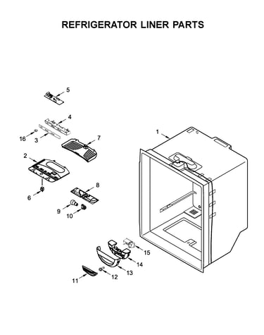 Refrigerator liner parts