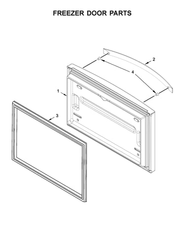 Freezer door parts
