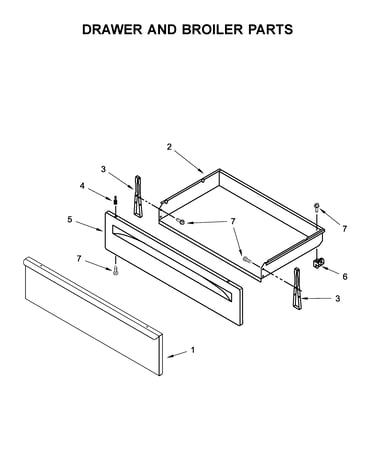 Drawer and broiler parts