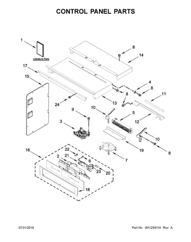 Control panel parts