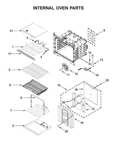 Internal oven parts
