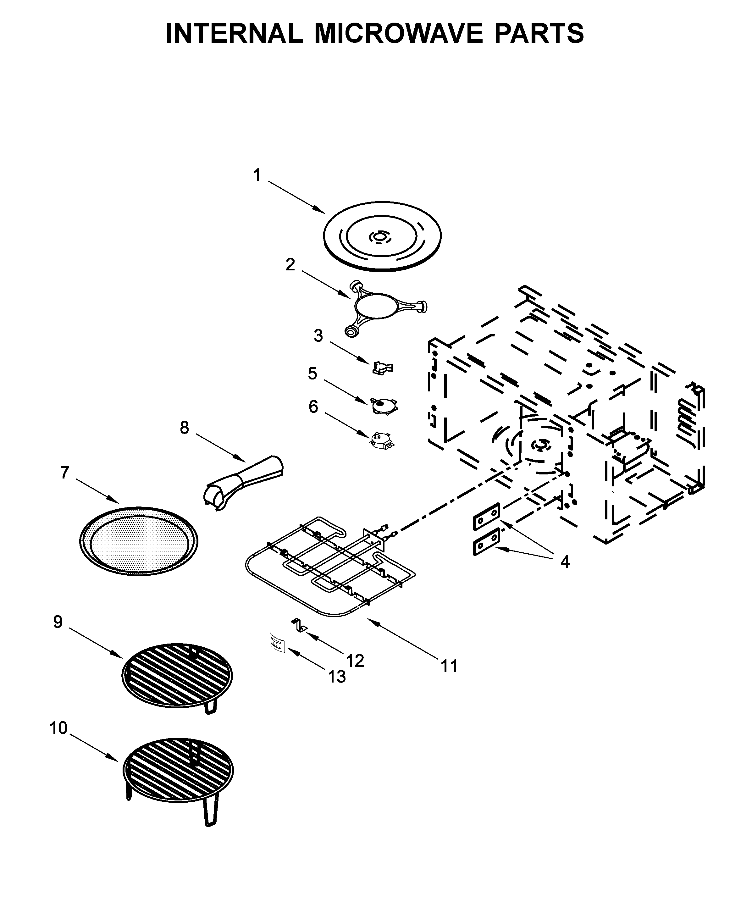 Internal microwave parts