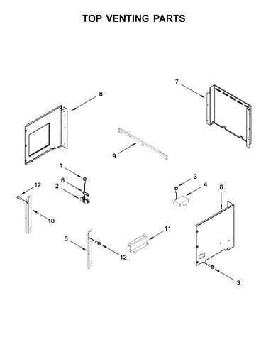 Top venting parts