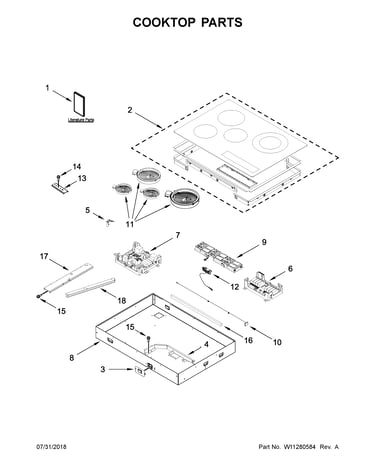 Cooktop parts