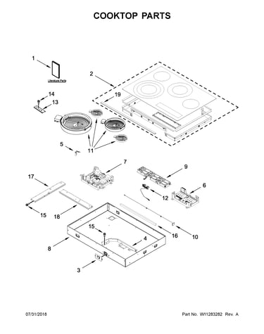 Cooktop parts