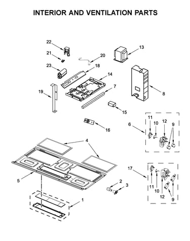 Interior and ventilation parts