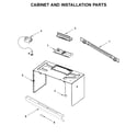 Maytag YMMV1174FZ1 cabinet and installation parts diagram