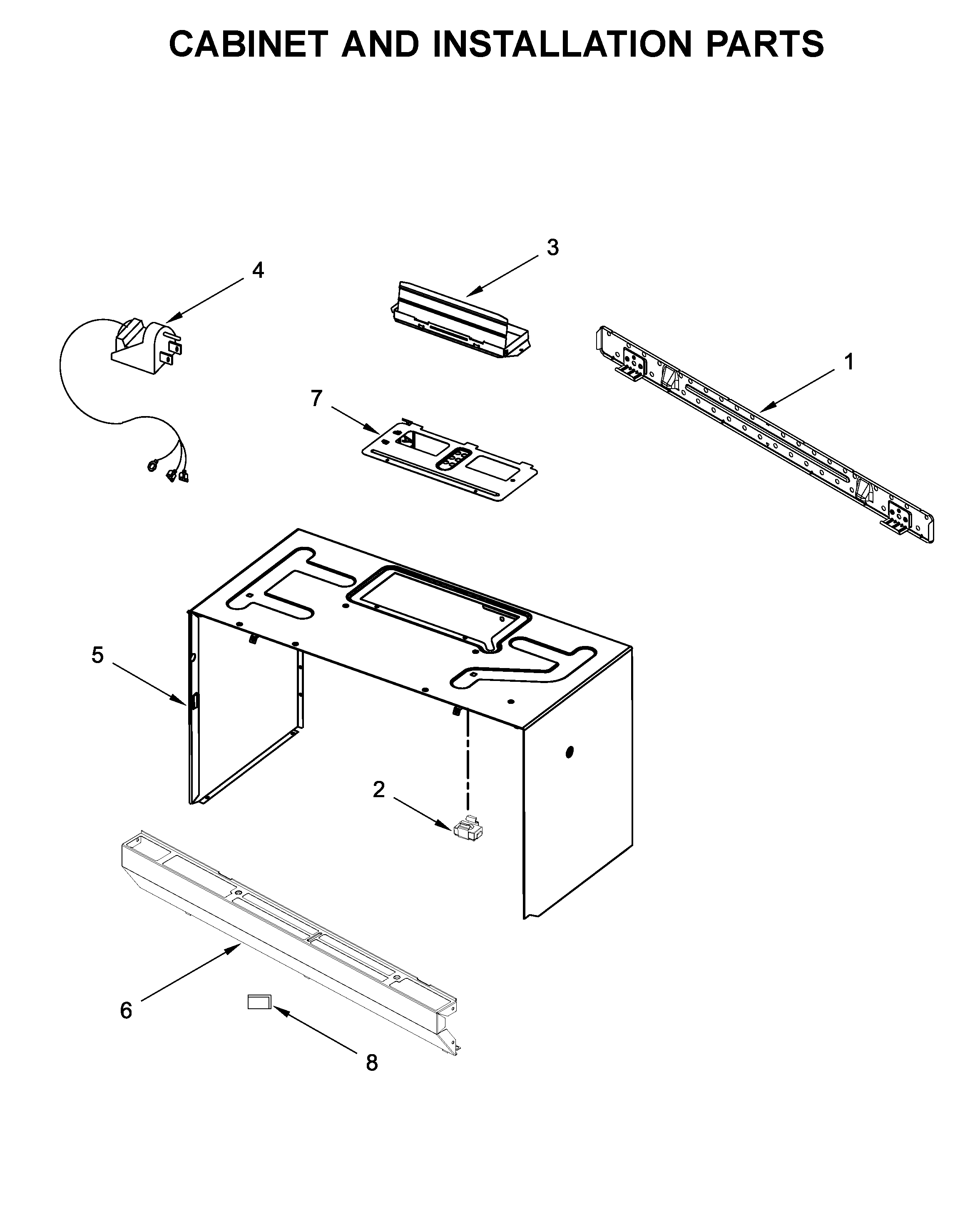 CABINET AND INSTALLATION PARTS